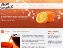 Tablet Screenshot of allaboutvitaminc.com